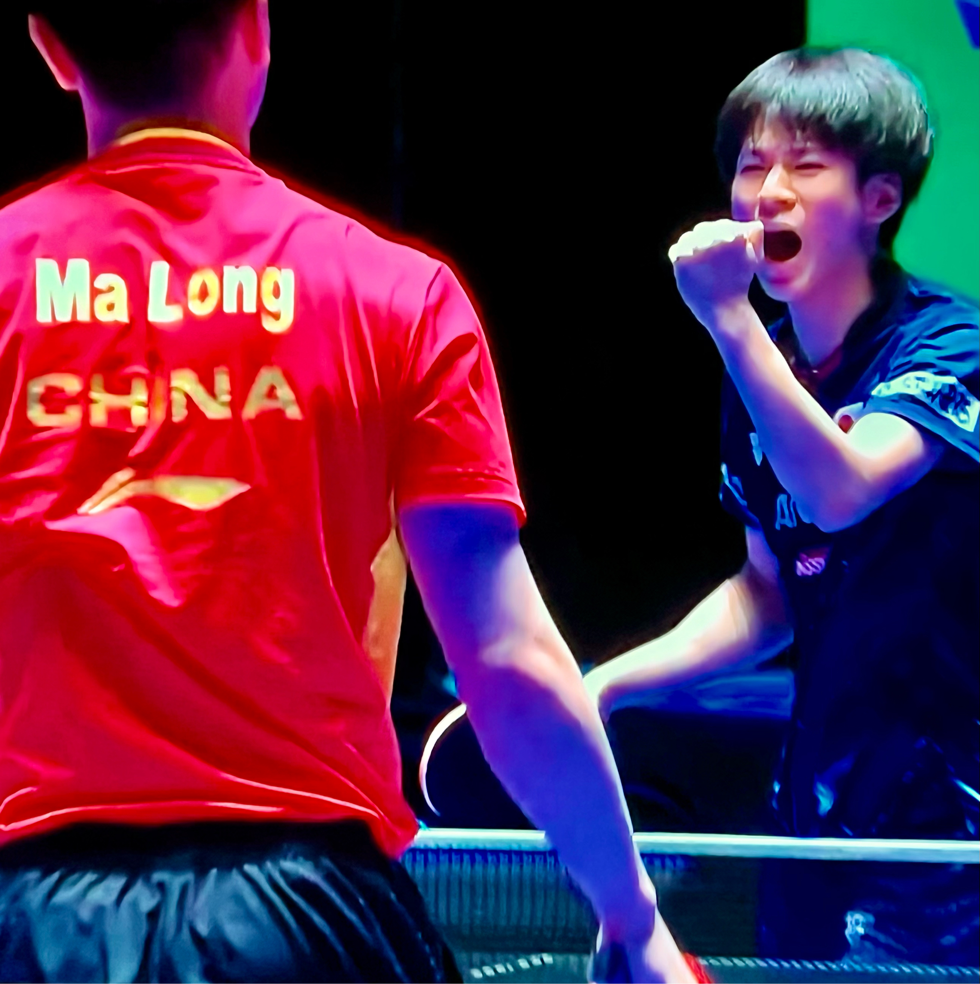 法国队横扫日本队，马龙刷新纪录